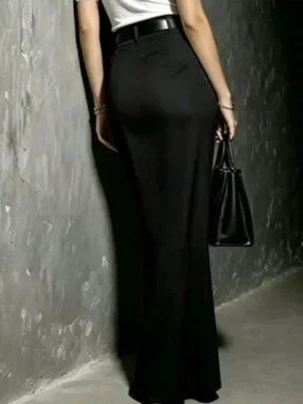 Black Casual Women's Elegant High Waist Mermaid Tail Bodycon Long Skirt